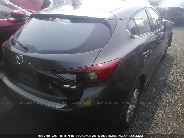 JM1BM1M74E1204361 - 2014 MAZDA 3 GRAND TOURING GRAY photo 4
