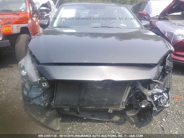 JM1BM1M74E1204361 - 2014 MAZDA 3 GRAND TOURING GRAY photo 6