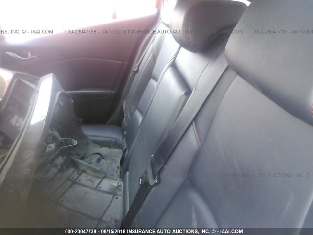 JM1BM1M74E1204361 - 2014 MAZDA 3 GRAND TOURING GRAY photo 8