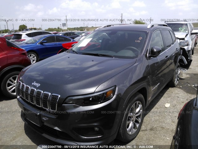 1C4PJLLB9KD151604 - 2019 JEEP CHEROKEE LATITUDE PLUS GRAY photo 2