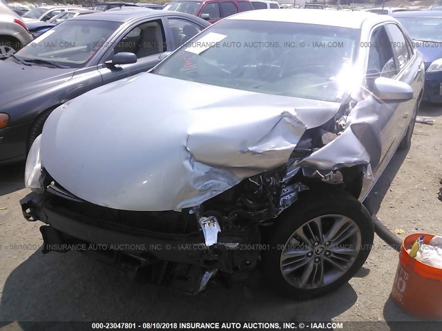 4T1BF1FK6GU505951 - 2016 TOYOTA CAMRY LE/XLE/SE/XSE SILVER photo 6