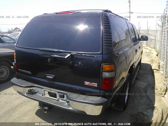 1GKFK16Z25J136720 - 2005 GMC YUKON XL K1500 BLUE photo 4