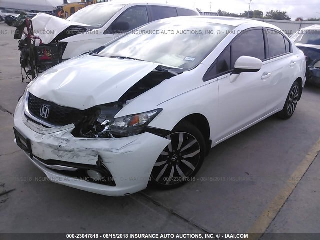 19XFB2F96EE064497 - 2014 HONDA CIVIC EXL 白色 照片 2