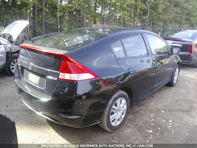 JHMZE2H55AS028532 - 2010 HONDA INSIGHT LX BLACK photo 4