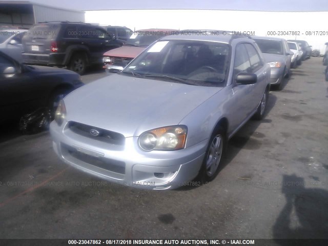 JF1GG67525H801817 - 2005 SUBARU IMPREZA RS SILVER photo 2