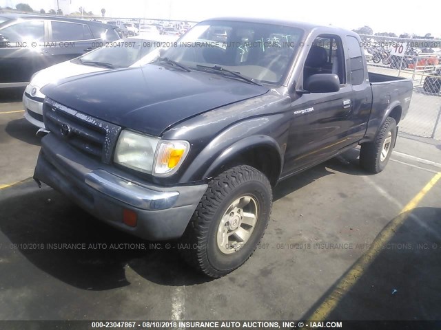 4TAWN72N6XZ545182 - 1999 TOYOTA TACOMA XTRACAB BLACK photo 2