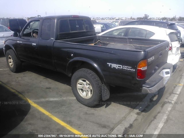 4TAWN72N6XZ545182 - 1999 TOYOTA TACOMA XTRACAB BLACK photo 3