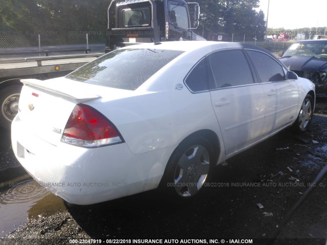 2G1WD58C069224127 - 2006 CHEVROLET IMPALA SUPER SPORT WHITE photo 4