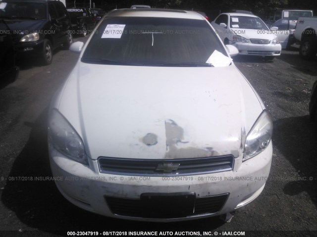 2G1WD58C069224127 - 2006 CHEVROLET IMPALA SUPER SPORT WHITE photo 6