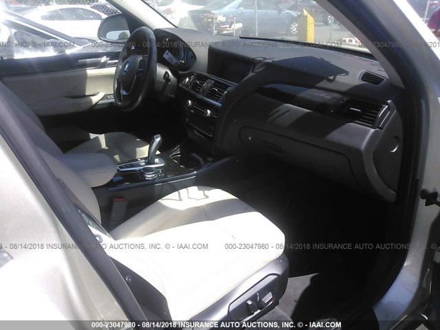 5UXWX9C54F0D59721 - 2015 BMW X3 XDRIVE28I GRAY photo 5