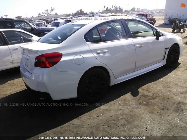 JF1VA1A68J9805775 - 2018 SUBARU WRX WHITE photo 4