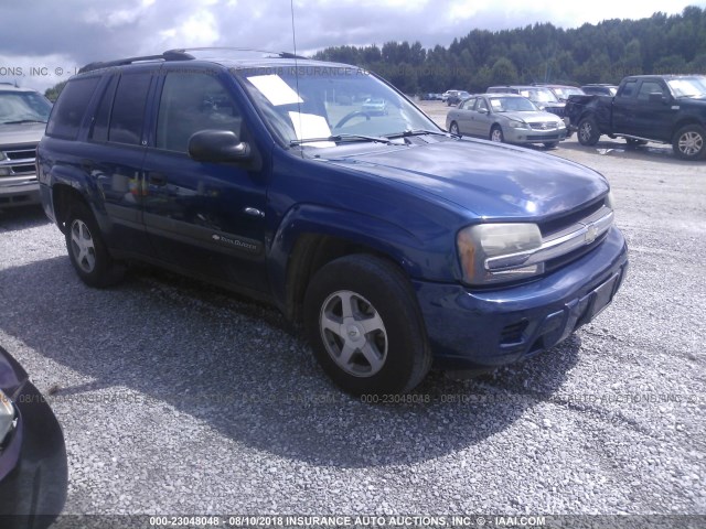 1GNDS13S442439640 - 2004 CHEVROLET TRAILBLAZER LS/LT BLUE photo 1