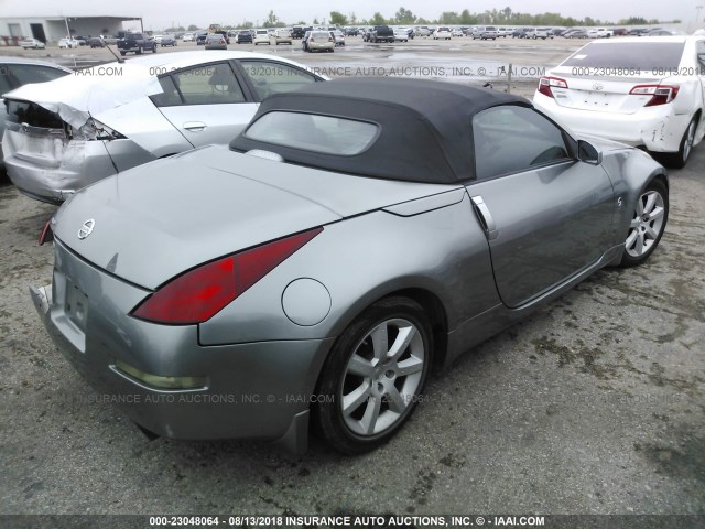 JN1AZ36DX4T102368 - 2004 NISSAN 350Z ROADSTER GRAY photo 4