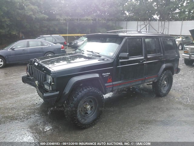 1J4FJ68S1TL139132 - 1996 JEEP CHEROKEE SPORT/CLASSIC შავი ფოტო 2