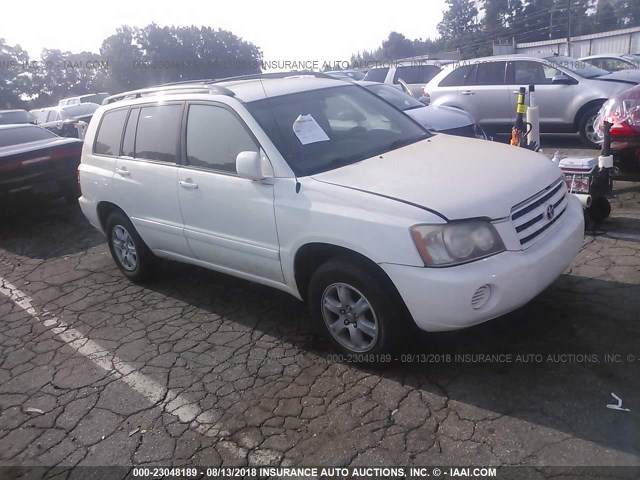 JTEGF21A220071005 - 2002 TOYOTA HIGHLANDER LIMITED WHITE photo 1