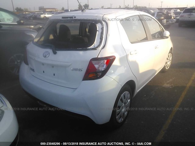 VNKKTUD31GA069724 - 2016 TOYOTA YARIS L/LE/SE WHITE photo 4