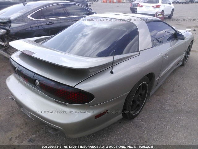 2G2FV22G9Y2112604 - 2000 PONTIAC FIREBIRD FORMULA/TRANS AM SILVER photo 4