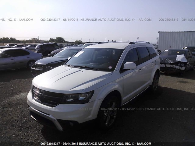 3C4PDCGG0GT240959 - 2016 DODGE JOURNEY CROSSROAD WHITE photo 2