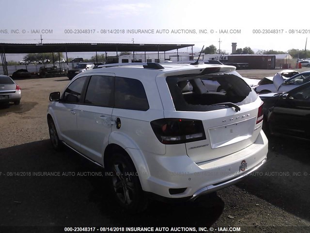 3C4PDCGG0GT240959 - 2016 DODGE JOURNEY CROSSROAD WHITE photo 3