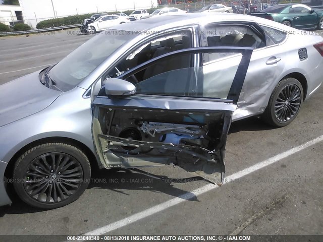 4T1BK1EB5JU284993 - 2018 TOYOTA AVALON XLE PLUS/PREMIUM/TOUR/LTD SILVER photo 6