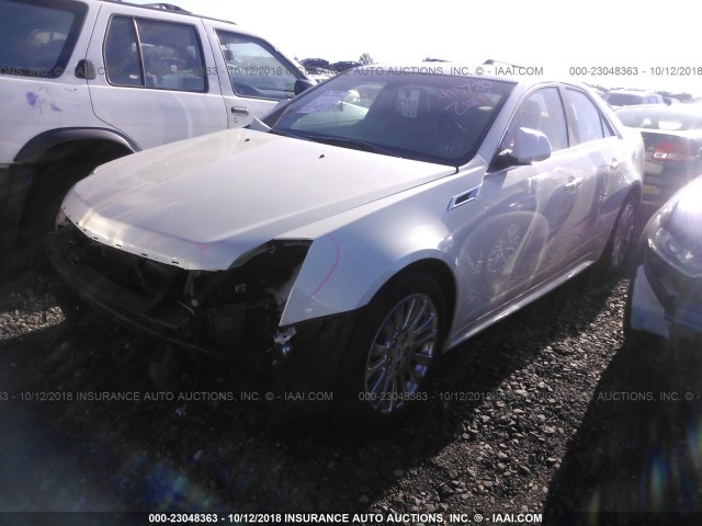 1G6DS5E31D0172896 - 2013 CADILLAC CTS PREMIUM COLLECTION WHITE photo 2