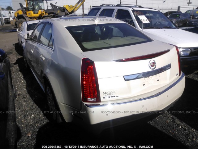 1G6DS5E31D0172896 - 2013 CADILLAC CTS PREMIUM COLLECTION WHITE photo 3