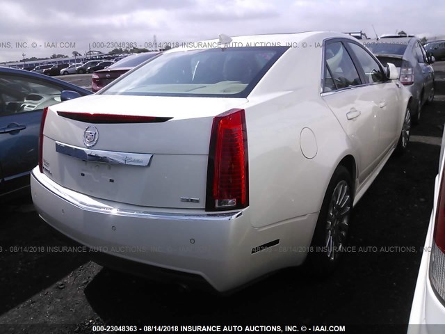1G6DS5E31D0172896 - 2013 CADILLAC CTS PREMIUM COLLECTION WHITE photo 4