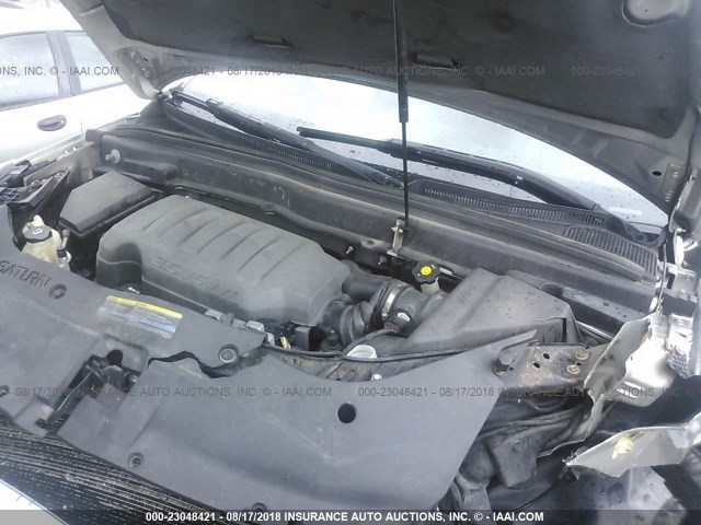 5GZER23758J199129 - 2008 SATURN OUTLOOK XR ვერცხლისფერი ფოტო 10