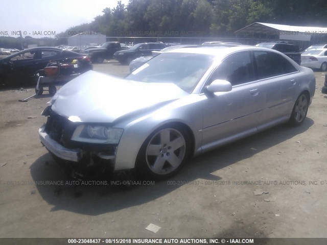 WAUML44E95N016050 - 2005 AUDI A8 L QUATTRO SILVER photo 2