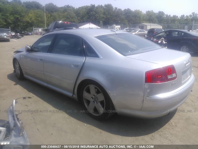 WAUML44E95N016050 - 2005 AUDI A8 L QUATTRO SILVER photo 3