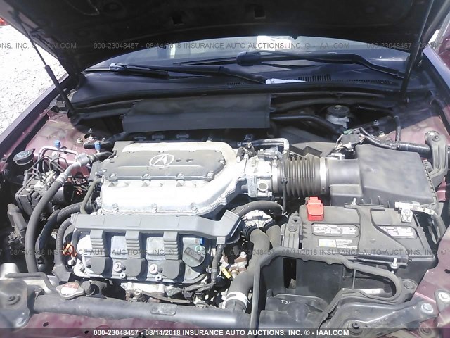 19UUA9F5XDA005262 - 2013 ACURA TL TECH MAROON photo 10