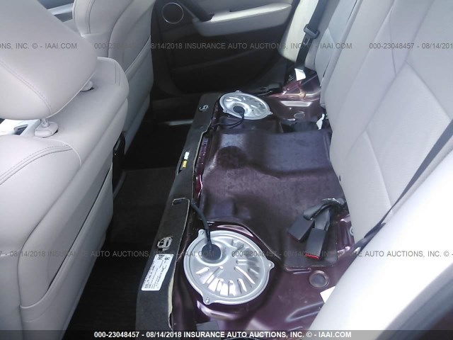 19UUA9F5XDA005262 - 2013 ACURA TL TECH MAROON photo 8