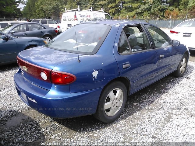 1G1JF52F547272681 - 2004 CHEVROLET CAVALIER LS BLUE photo 4