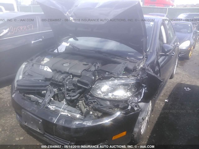 WVWDB7AJ6BW090587 - 2011 VOLKSWAGEN GOLF BLACK photo 6