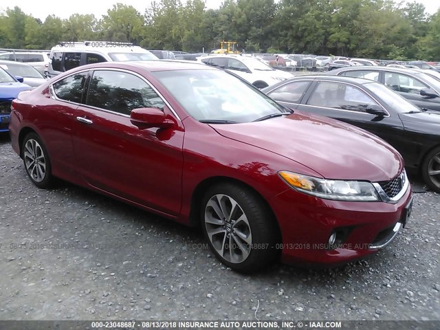 1HGCT2B86DA010469 - 2013 HONDA ACCORD EXL RED photo 1