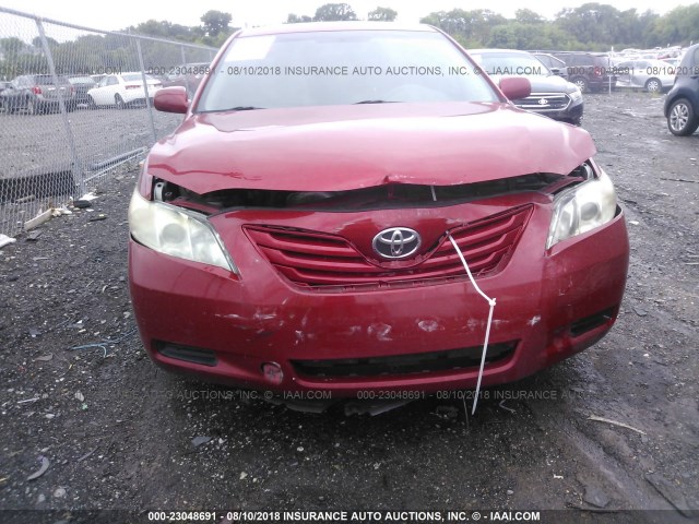4T4BE46K49R070389 - 2009 TOYOTA CAMRY SE/LE/XLE წითელი ფოტო 6
