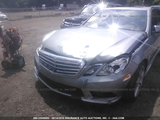 WDDHF9BB3CA550964 - 2012 MERCEDES-BENZ E 550 4MATIC SILVER photo 6