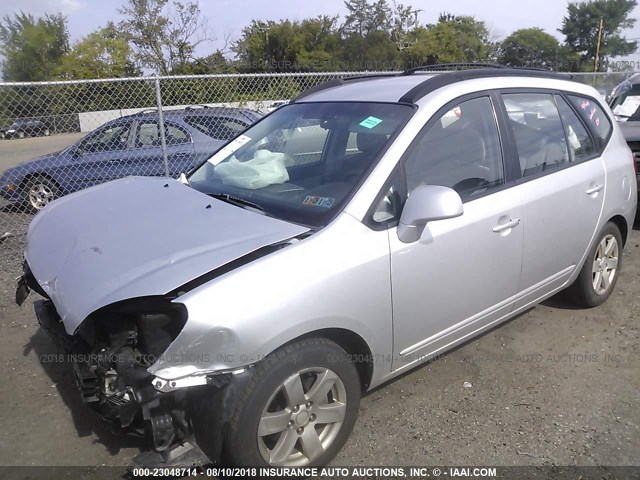 KNAFG526987129004 - 2008 KIA RONDO LX/EX SILVER photo 2