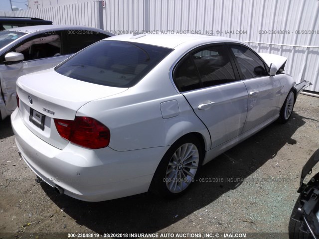 WBAPM7C52AA367378 - 2010 BMW 335 I WHITE photo 4