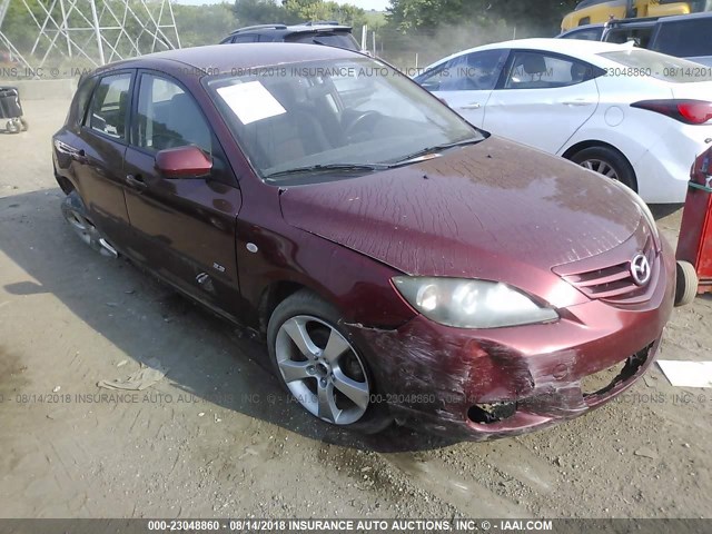 JM1BK143561457466 - 2006 MAZDA 3 HATCHBACK BURGUNDY photo 6