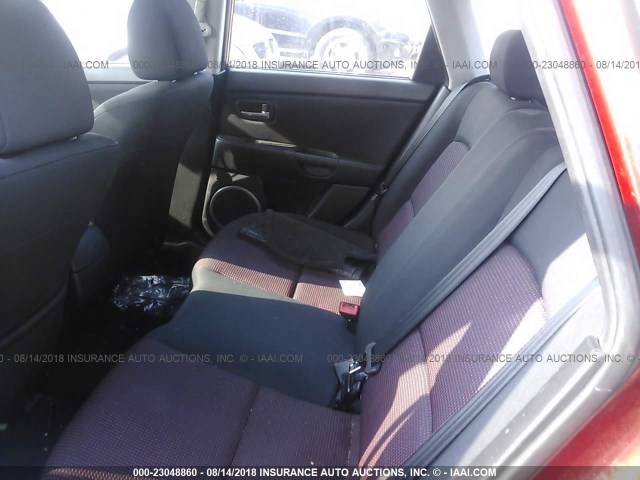 JM1BK143561457466 - 2006 MAZDA 3 HATCHBACK BURGUNDY photo 8