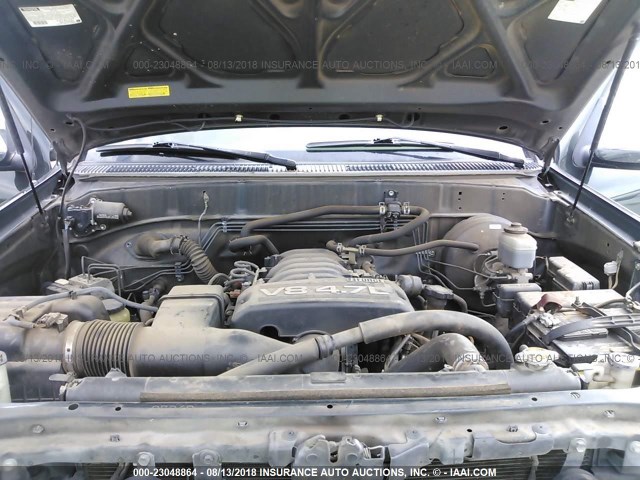 5TBET34166S549671 - 2006 TOYOTA TUNDRA DOUBLE CAB SR5 GREEN photo 10