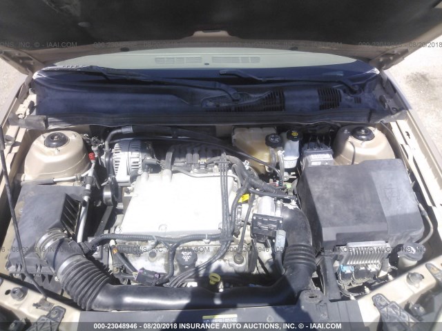 1G1ZT52854F113596 - 2004 CHEVROLET MALIBU LS ოქროსფერი ფოტო 10