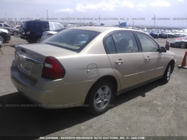 1G1ZT52854F113596 - 2004 CHEVROLET MALIBU LS ოქროსფერი ფოტო 4