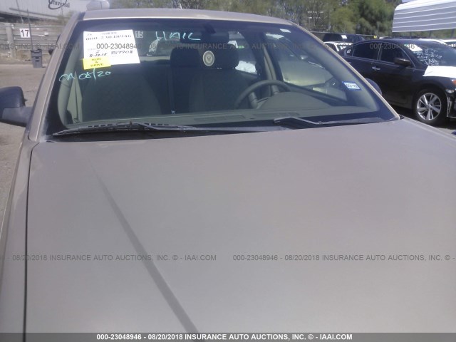 1G1ZT52854F113596 - 2004 CHEVROLET MALIBU LS ოქროსფერი ფოტო 6