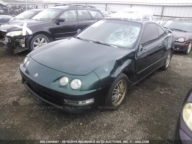 JH4DC4360XS004191 - 1999 ACURA INTEGRA GS GREEN photo 2