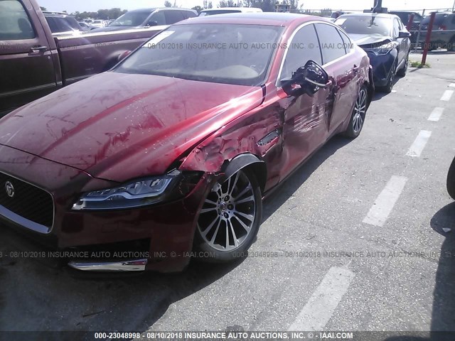 SAJBE4BV1GCY07924 - 2016 JAGUAR XF PRESTIGE RED photo 6