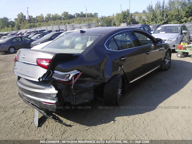 KNALN4D76E5166124 - 2014 KIA CADENZA PREMIUM/LIMITED BEIGE photo 4