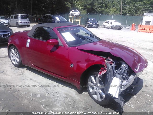 JN1AZ36A04T003483 - 2004 NISSAN 350Z ROADSTER RED photo 1