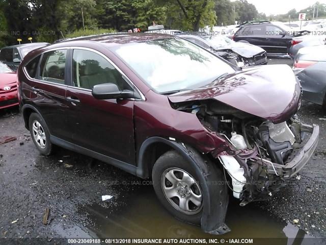 5J6RM4H31DL060305 - 2013 HONDA CR-V LX 勃艮第红 照片 1